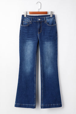 Western Stitch Patched Pocket Bootcut Jeans