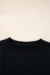 Varsity Striped Detail Drop Shoulder Oversized Sweatshirt