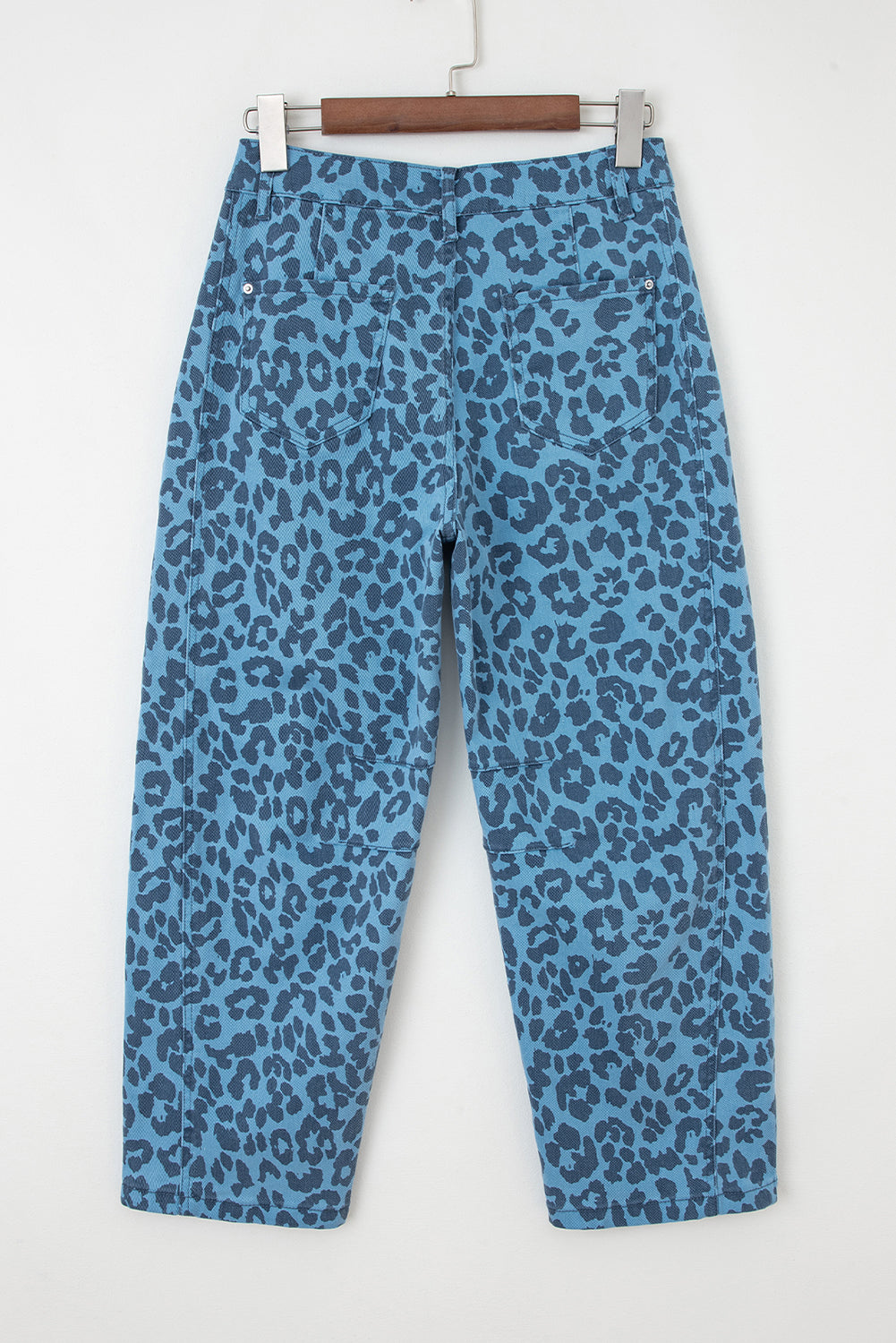 Leopard Print Straight Loose Jeans
