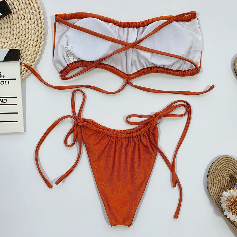 Strapy Beach Sexy Bikini Swimwear