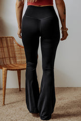 Stylish V Shape High Waist Flared Leggings