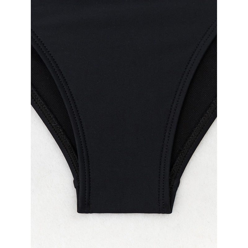Women's High Waisted Bikini Sets Two Piece Tummy Control Swimsuit Color Block Bathing Suits