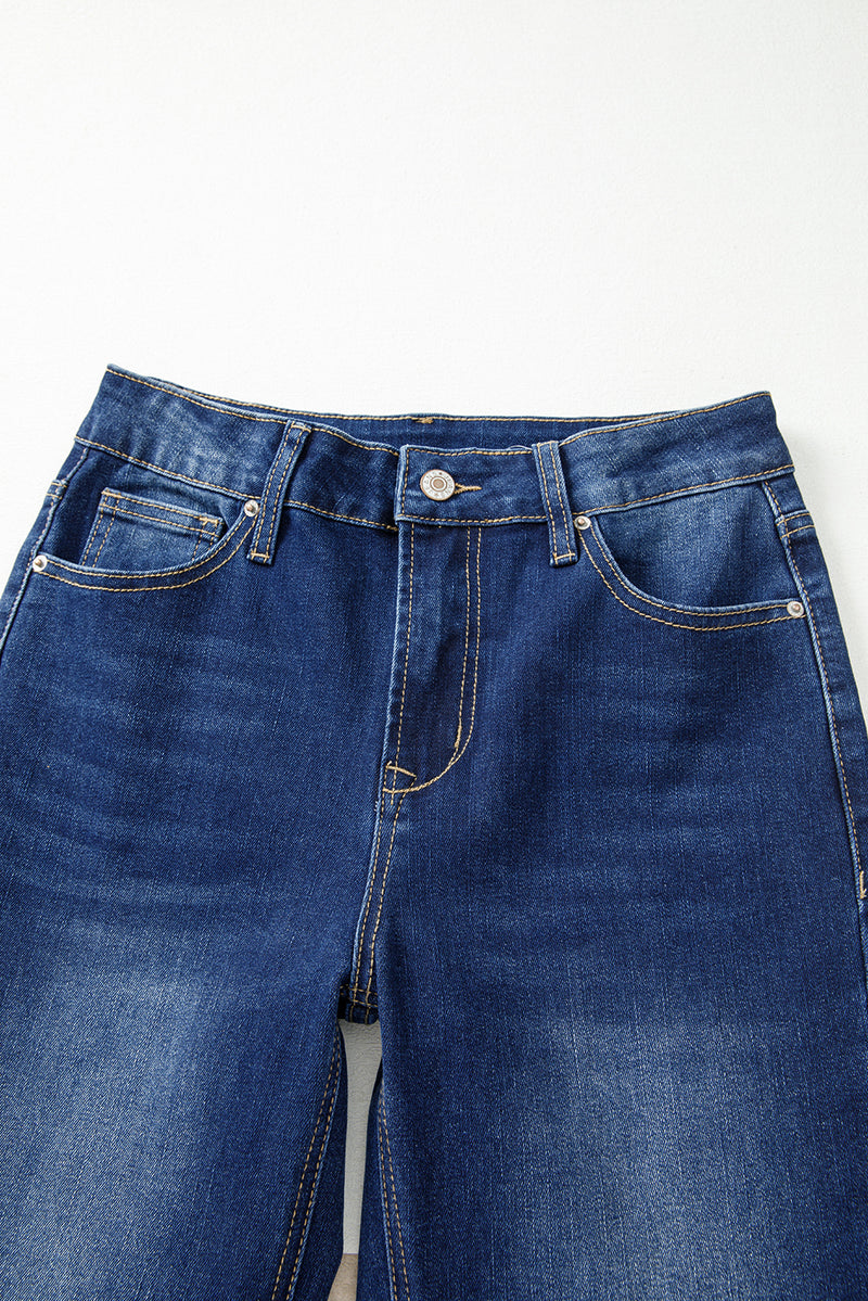 Western Stitch Patched Pocket Bootcut Jeans