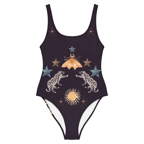 One Piece Swimsuit In Black Jaguar