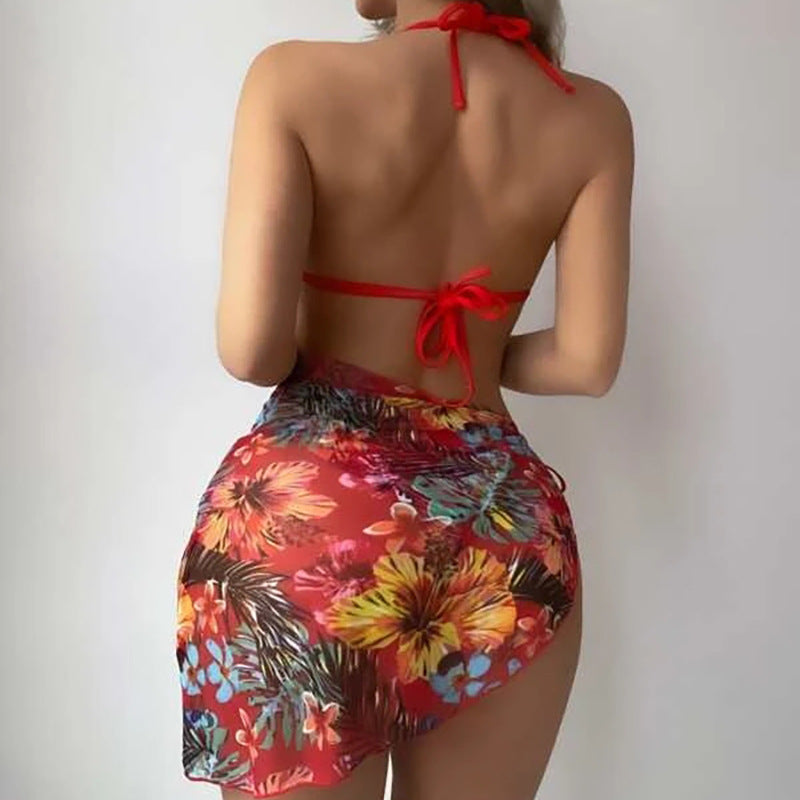 Swimming Pool Three-piece Swimsuit Women