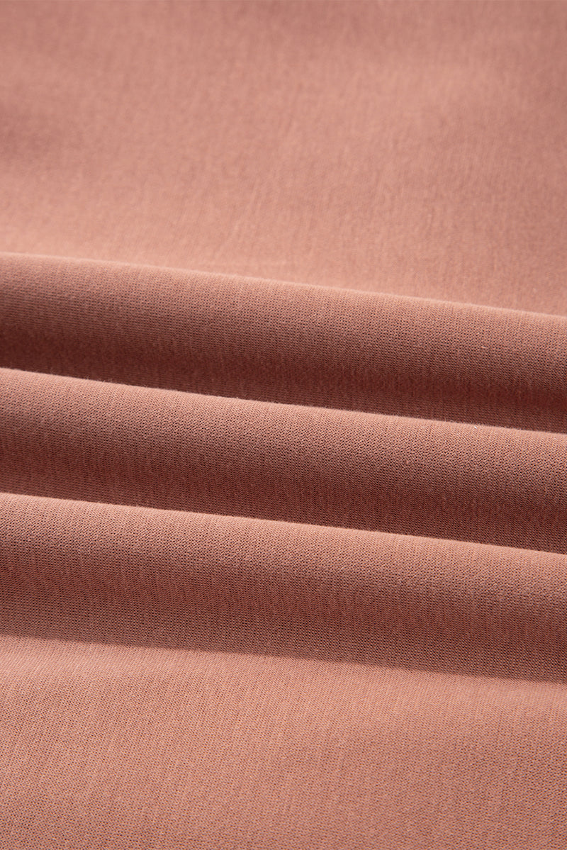 Exposed Seam Side Pockets Half Zipper Baggy Sweatshirt