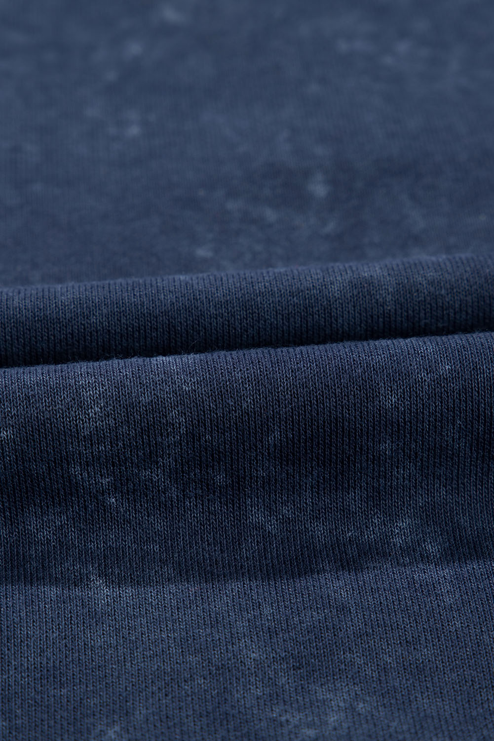 Solid Washed Snap Buttons Lantern Sleeve Pullover Sweatshirt