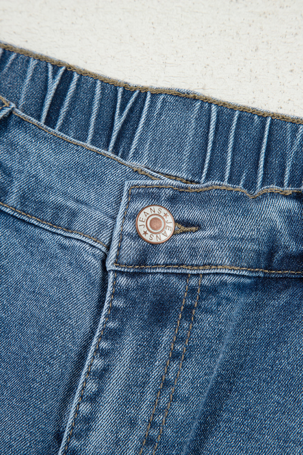 Star Patchwork Cropped Wide Leg High Waist Jeans