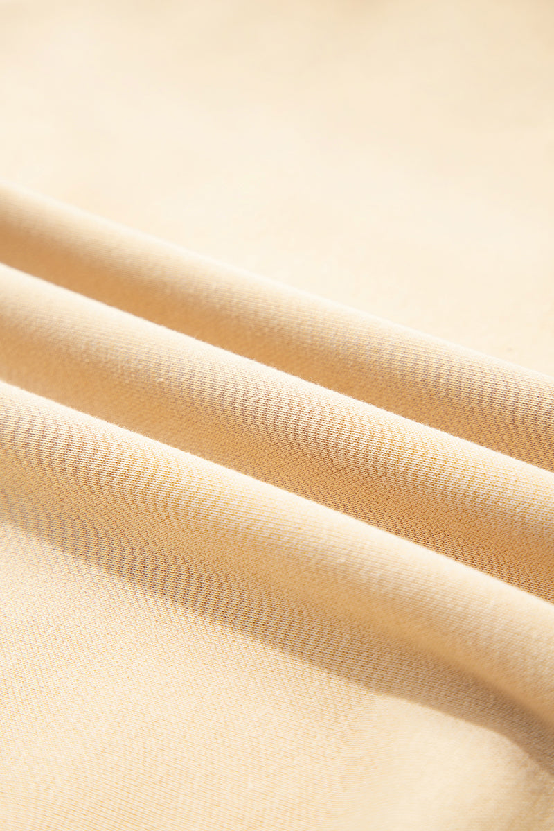 Light French Aztec Patchwork Raglan Pullover Sweatshirt