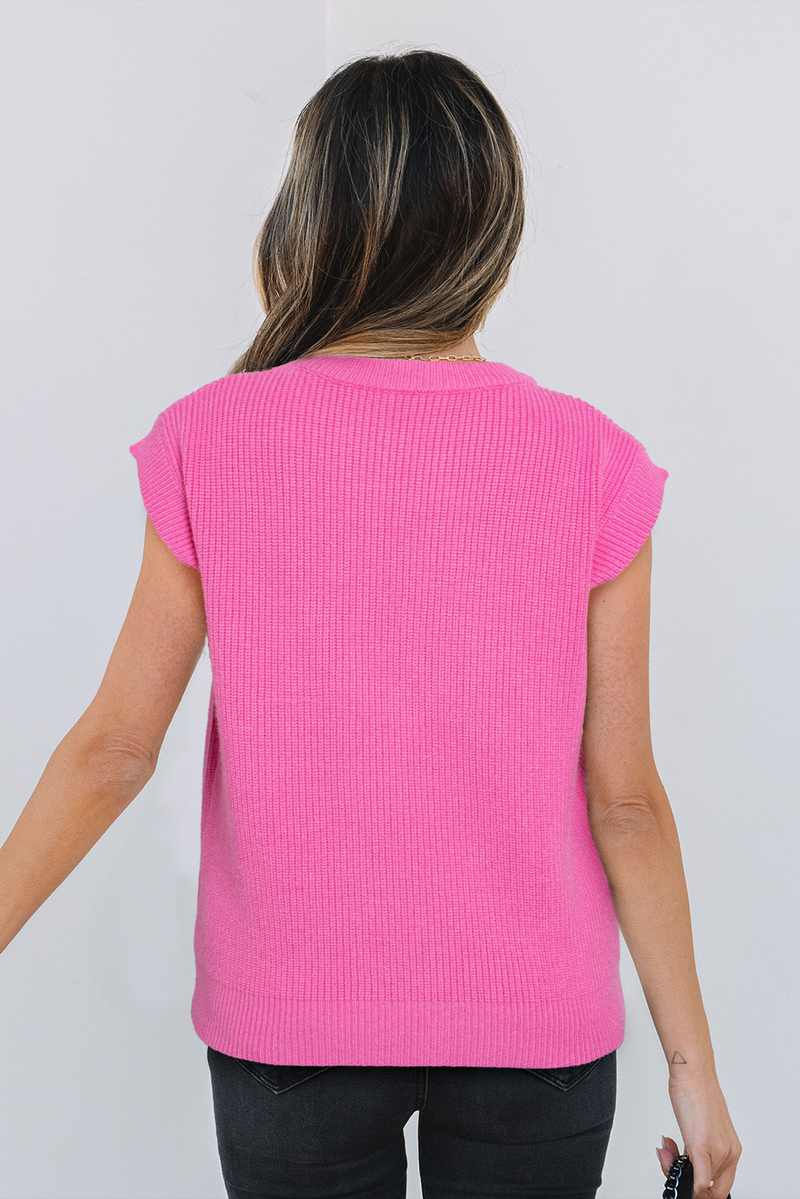 Western Horse Embroidered Round Neck Sweater Tee