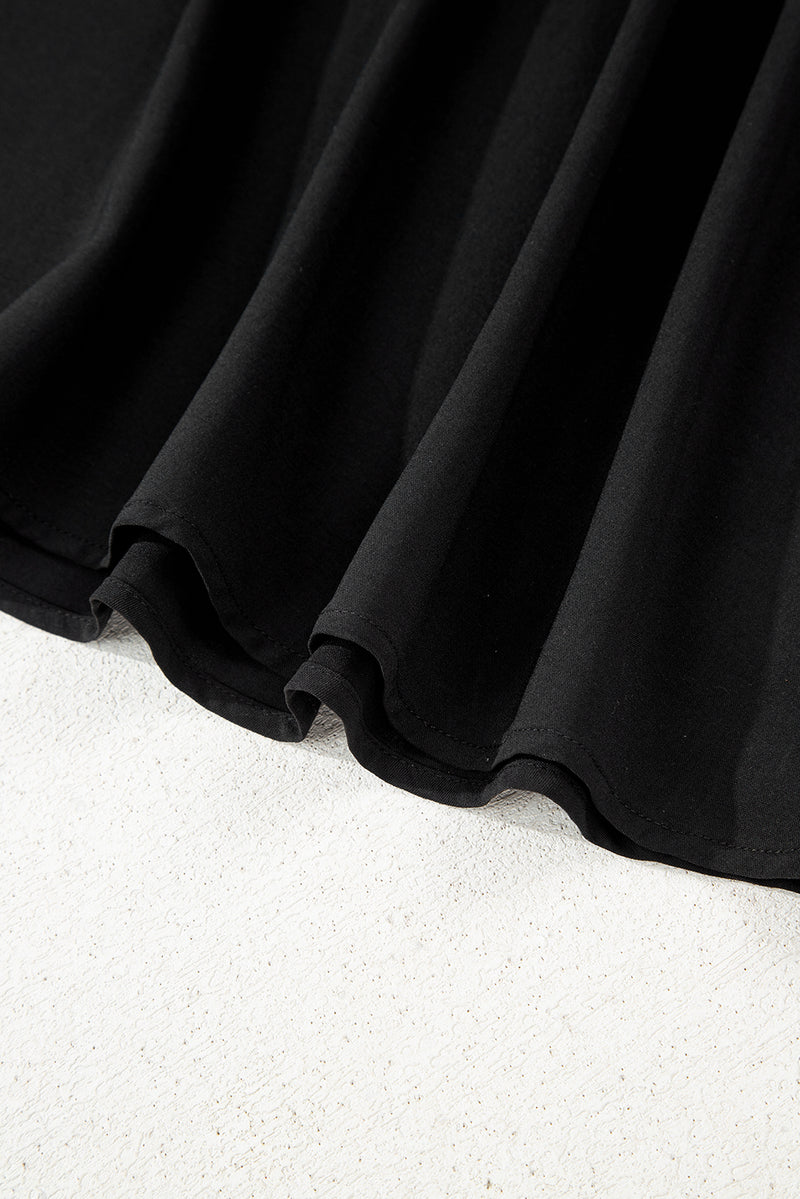 Sleeveless Zipped Front V Neck Shirred Waist Maxi Dress