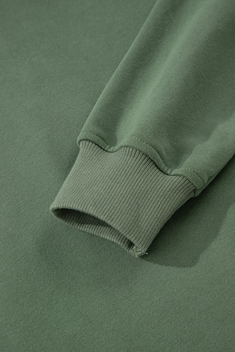 Solid Button Drawstring Hooded Pullover and Casual Short Set