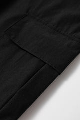 Elastic High Waist Pocketed Cargo Jogger Pants