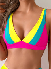 Bikini Set Contrast Bikini Sexy V Triangle