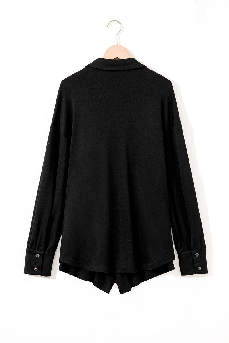 Crop Tank Top Shorts with Cardigan Lounge Set