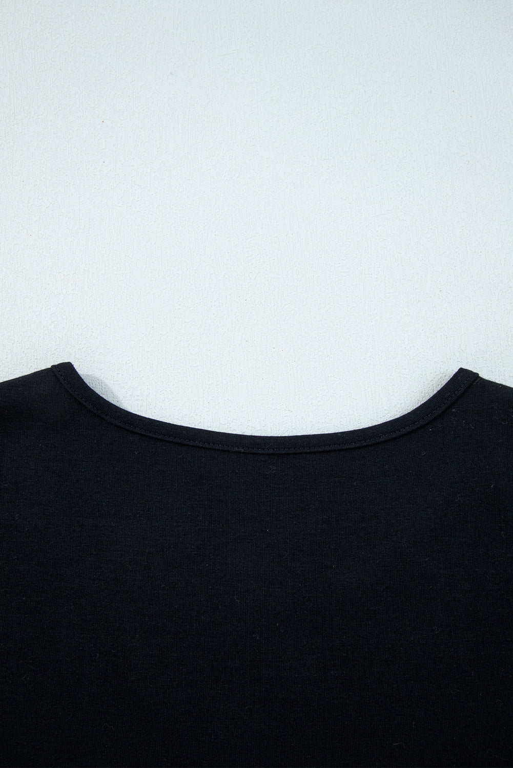 Asymmetric Seam Detail Solid Color Long Sleeve Top