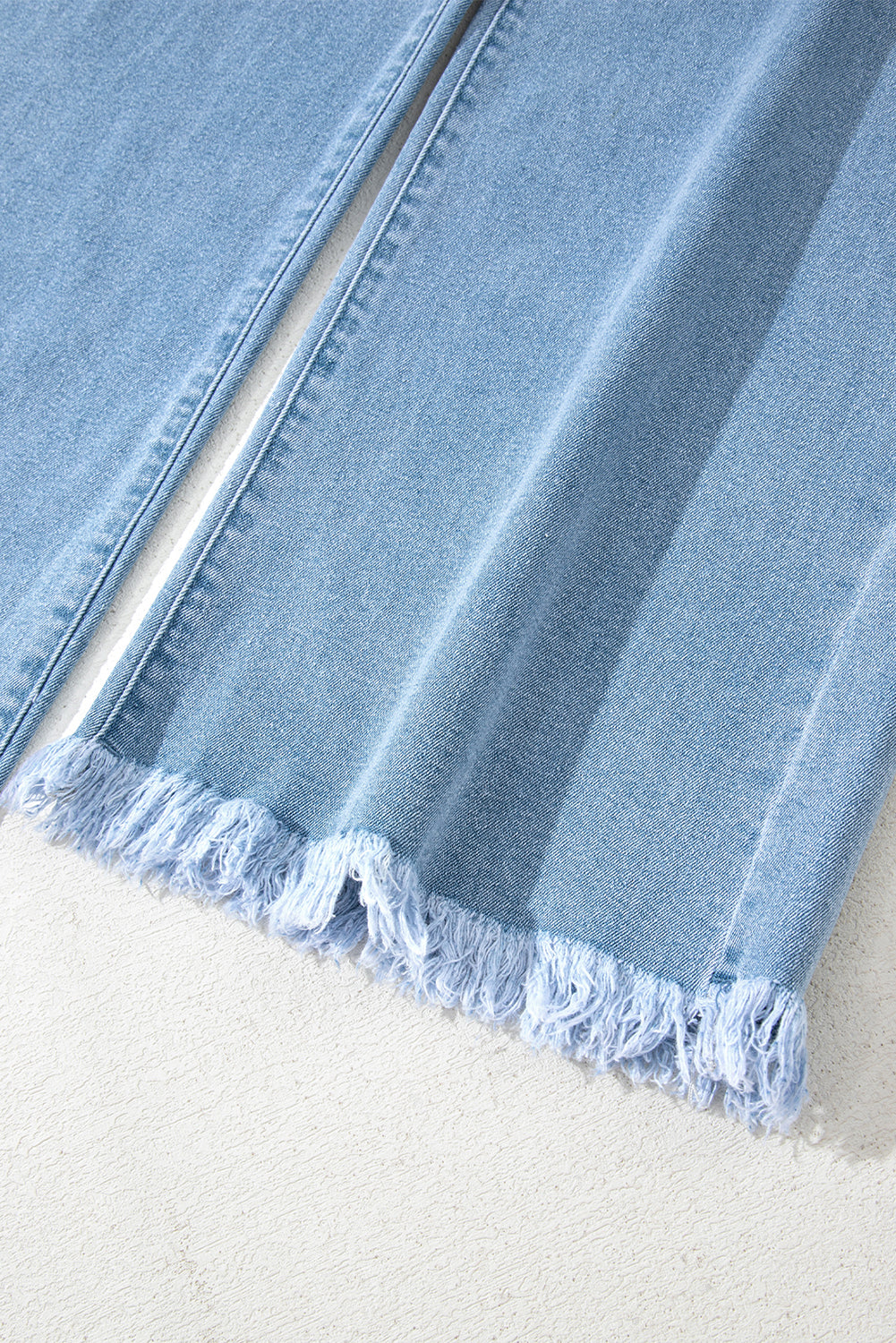 Acid Washed High Rise Cropped Wide Leg Jeans