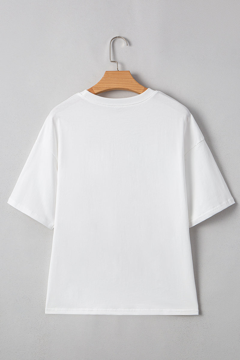 Loose Flag Bow Graphic Crewneck Tee