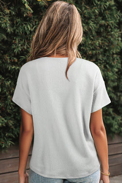 Textured Loose T Shirt