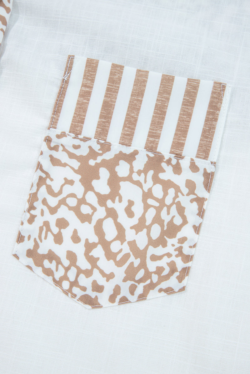 Leopard Striped Western Casual Shirt