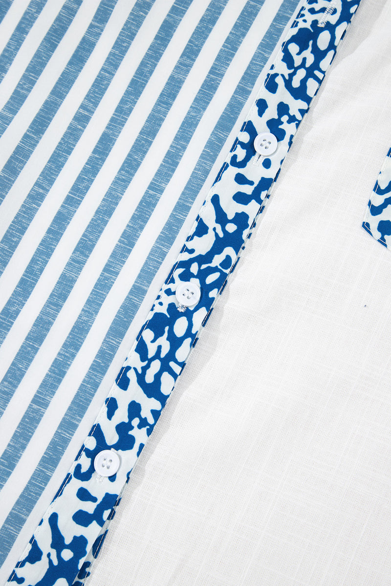 Leopard Striped Western Casual Shirt