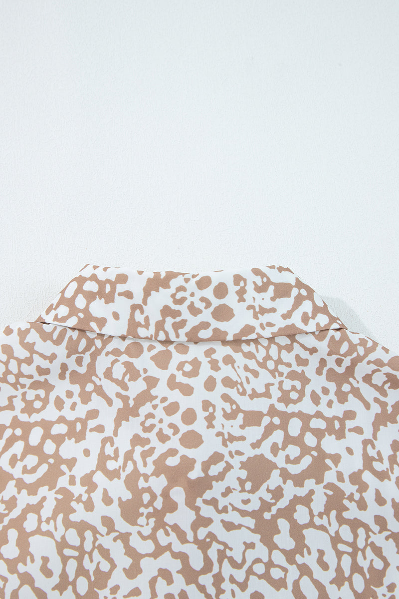 Leopard Striped Western Casual Shirt