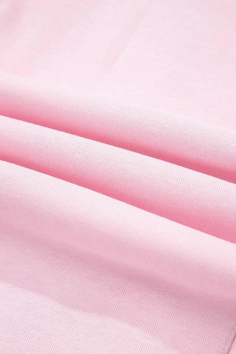 Drawstring Waist Patchwork Solid Color Jogger Pants