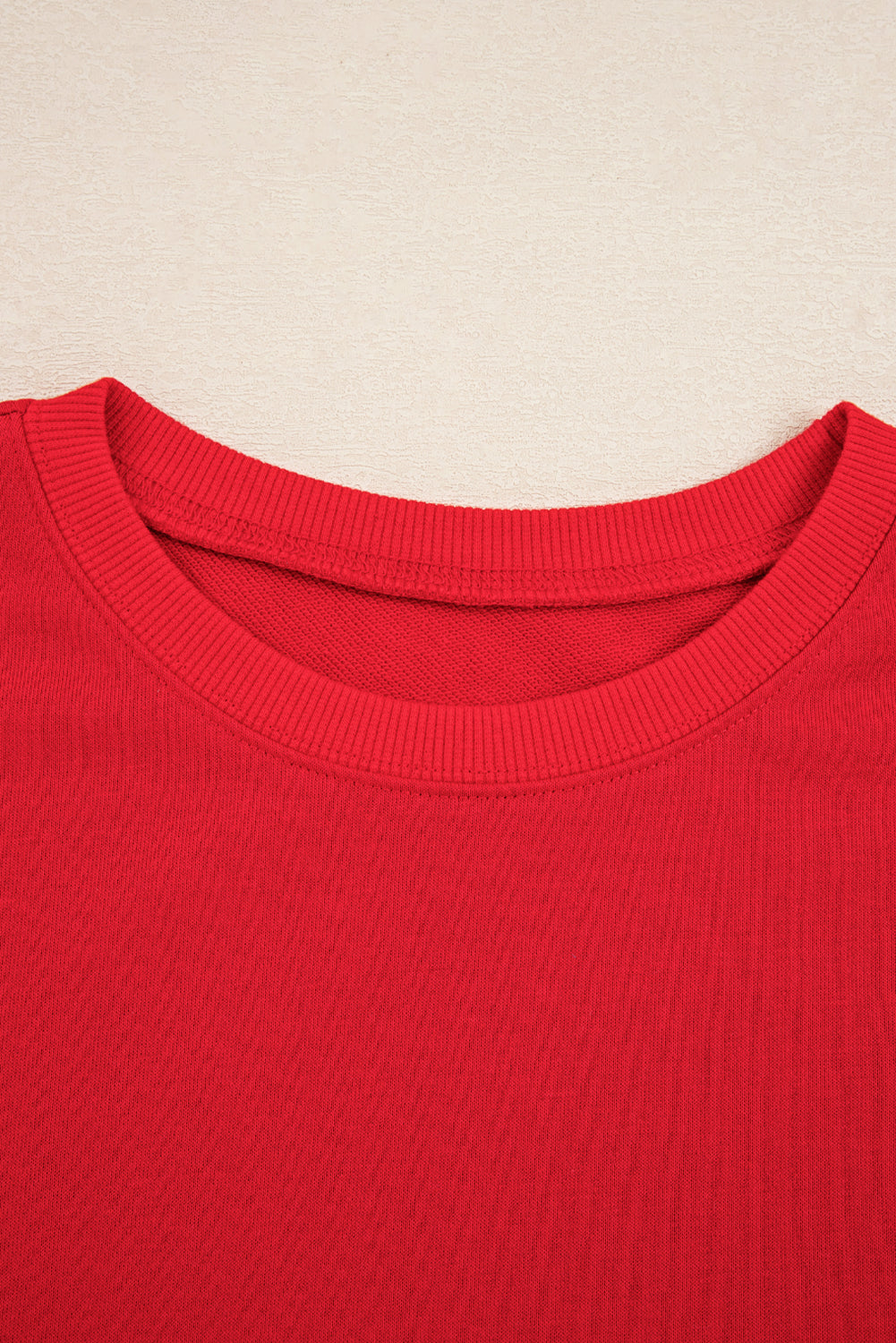 Varsity Stripe Detail Drop Shoulder Pullover Mini Skirt Set