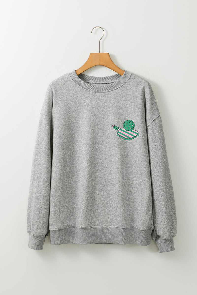 PICKLE BALL SOCIAL CLUB Game Day Fashion Graphic Sweatshirt