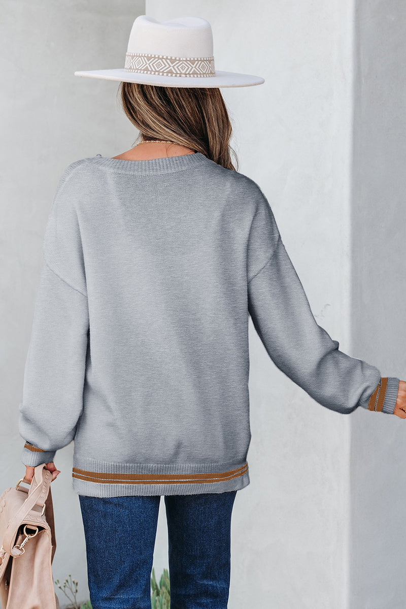See You Cowboy Embroidered Western Graphic Sweater