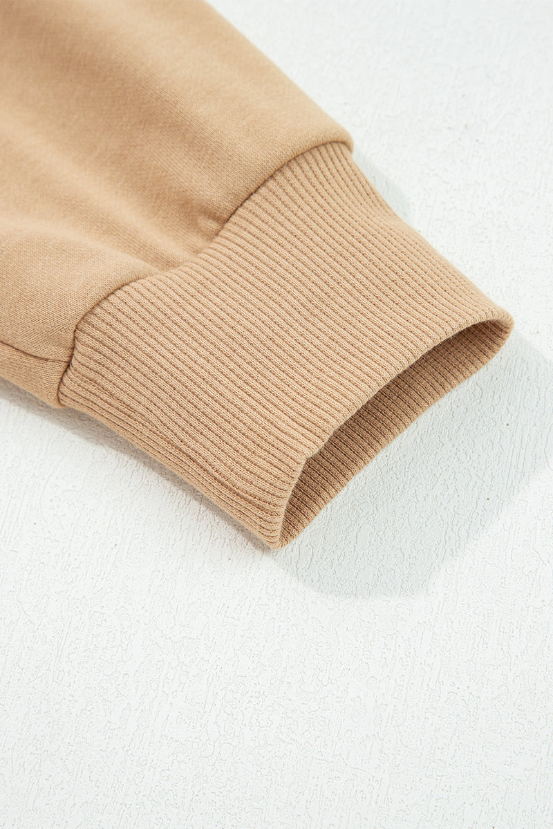 Varsity Striped Detail Drop Shoulder Oversized Sweatshirt