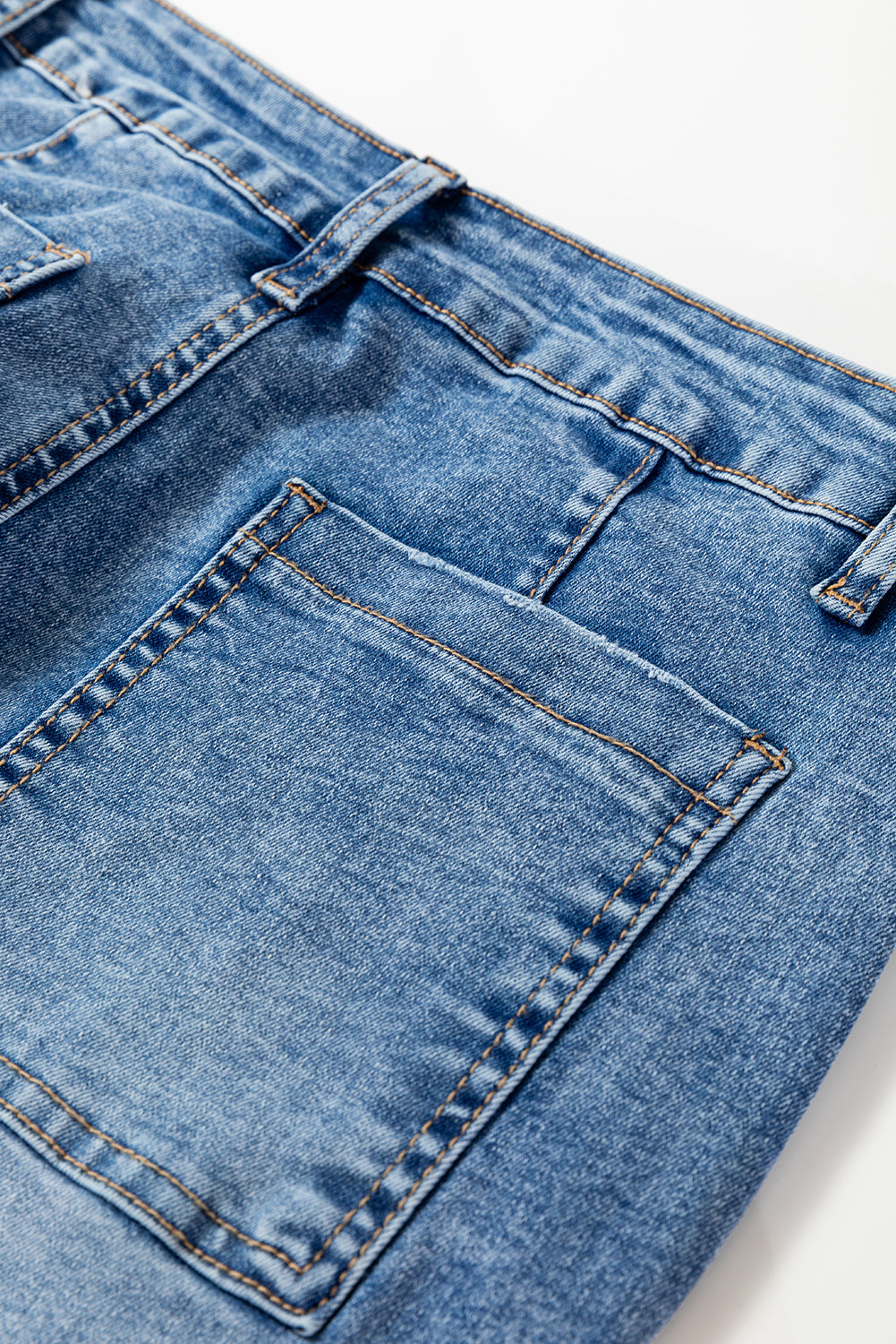 High Waist Straight Leg Ankle Jeans