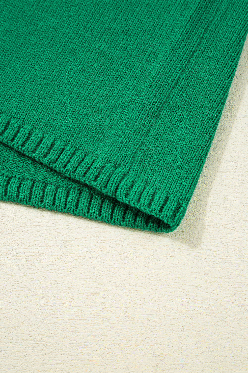 Solid Color Knit Button Drop Shoulder Sweater Cardigan