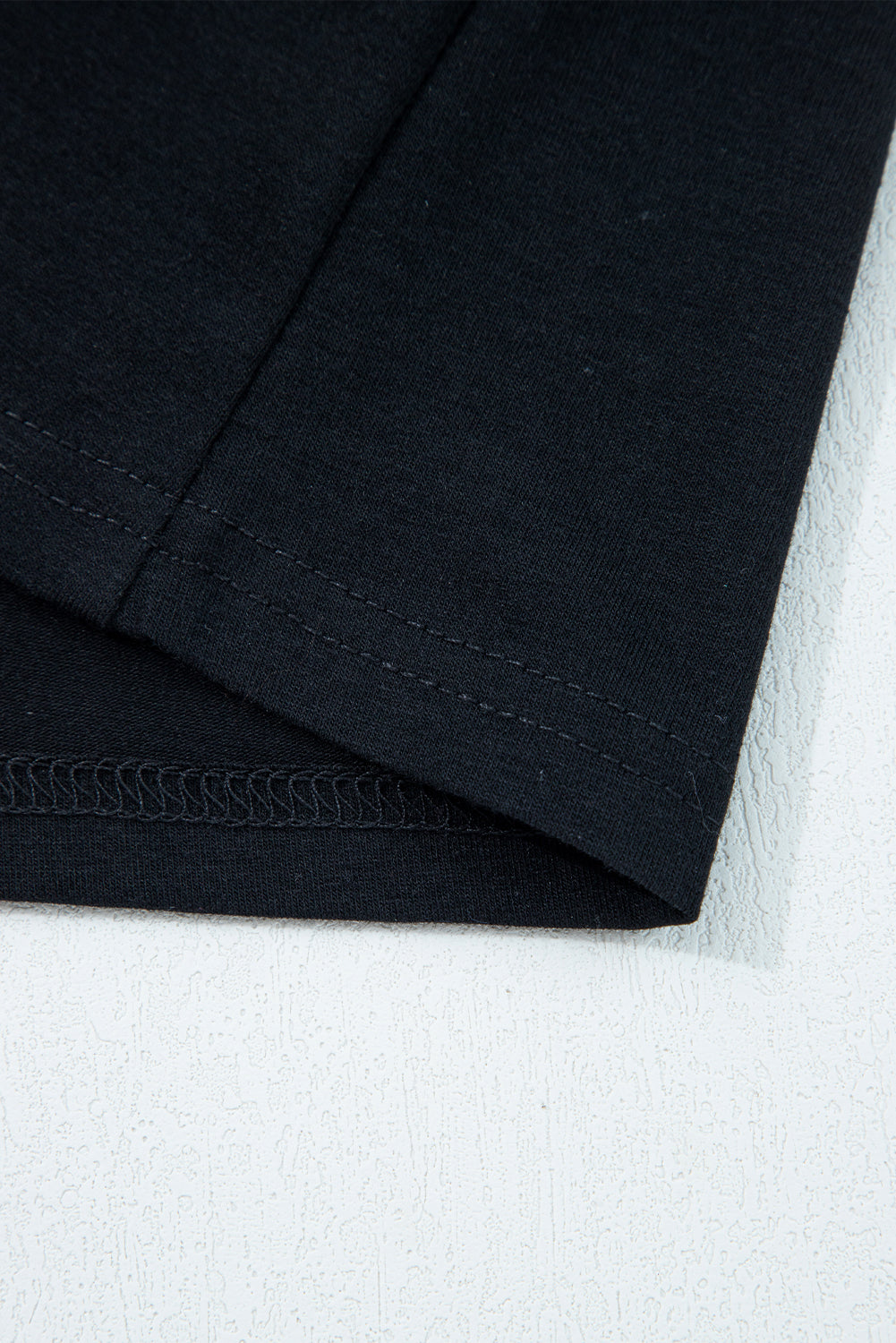 Asymmetric Seam Detail Solid Color Long Sleeve Top