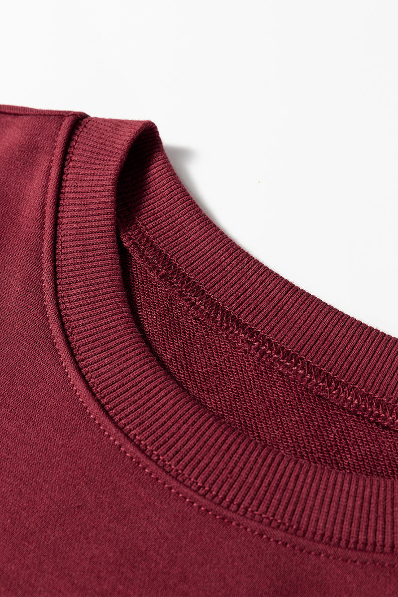 Varsity Striped Detail Drop Shoulder Oversized Sweatshirt