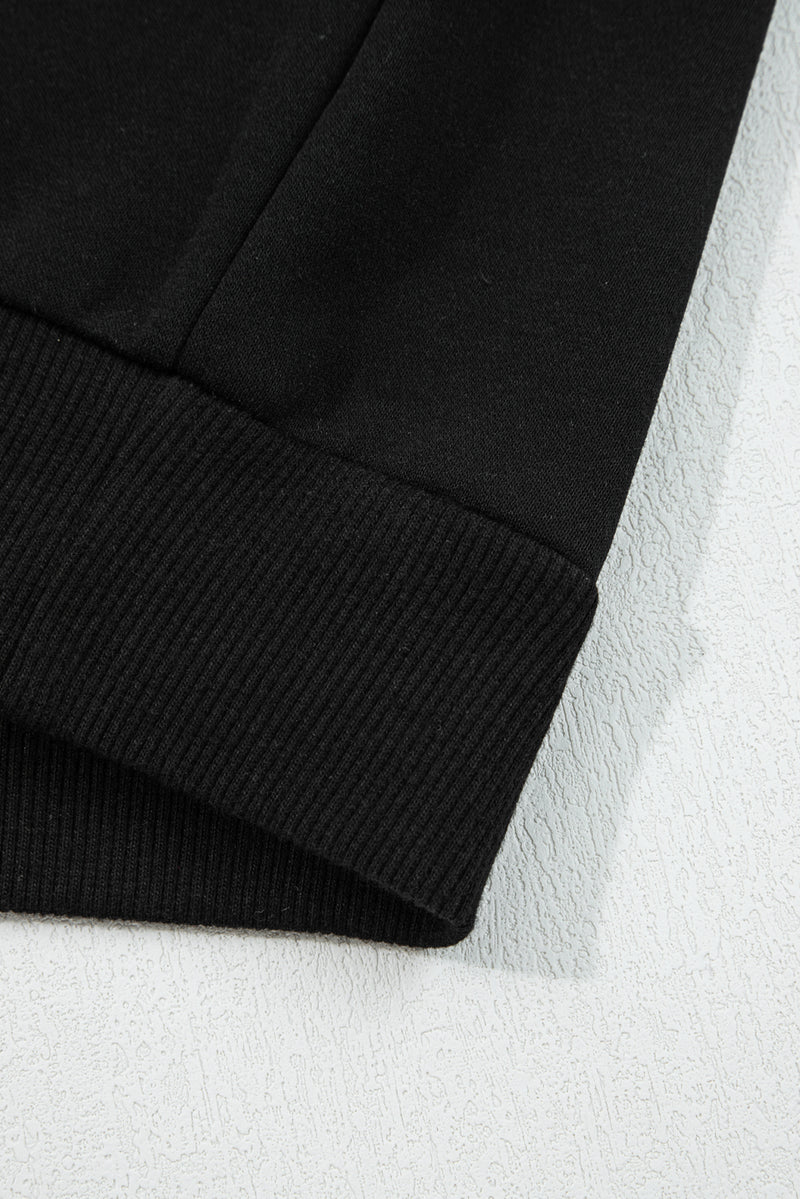 Varsity Stripe Detail Drop Shoulder Pullover Mini Skirt Set