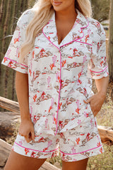 Cowgirl Country Print Pajamas Set
