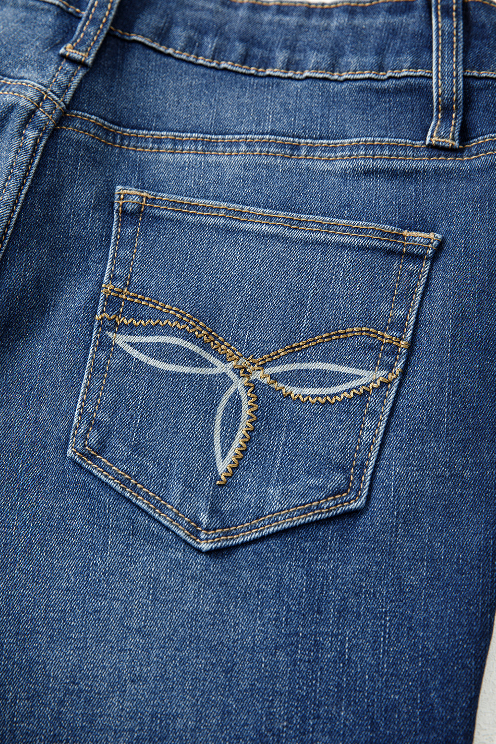 Western Stitch Patched Pocket Bootcut Jeans