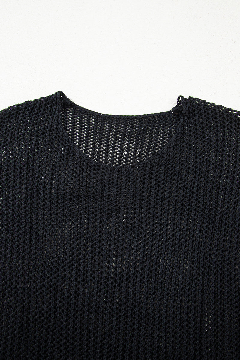 Crochet Hollow-out Jumper Top Sweater
