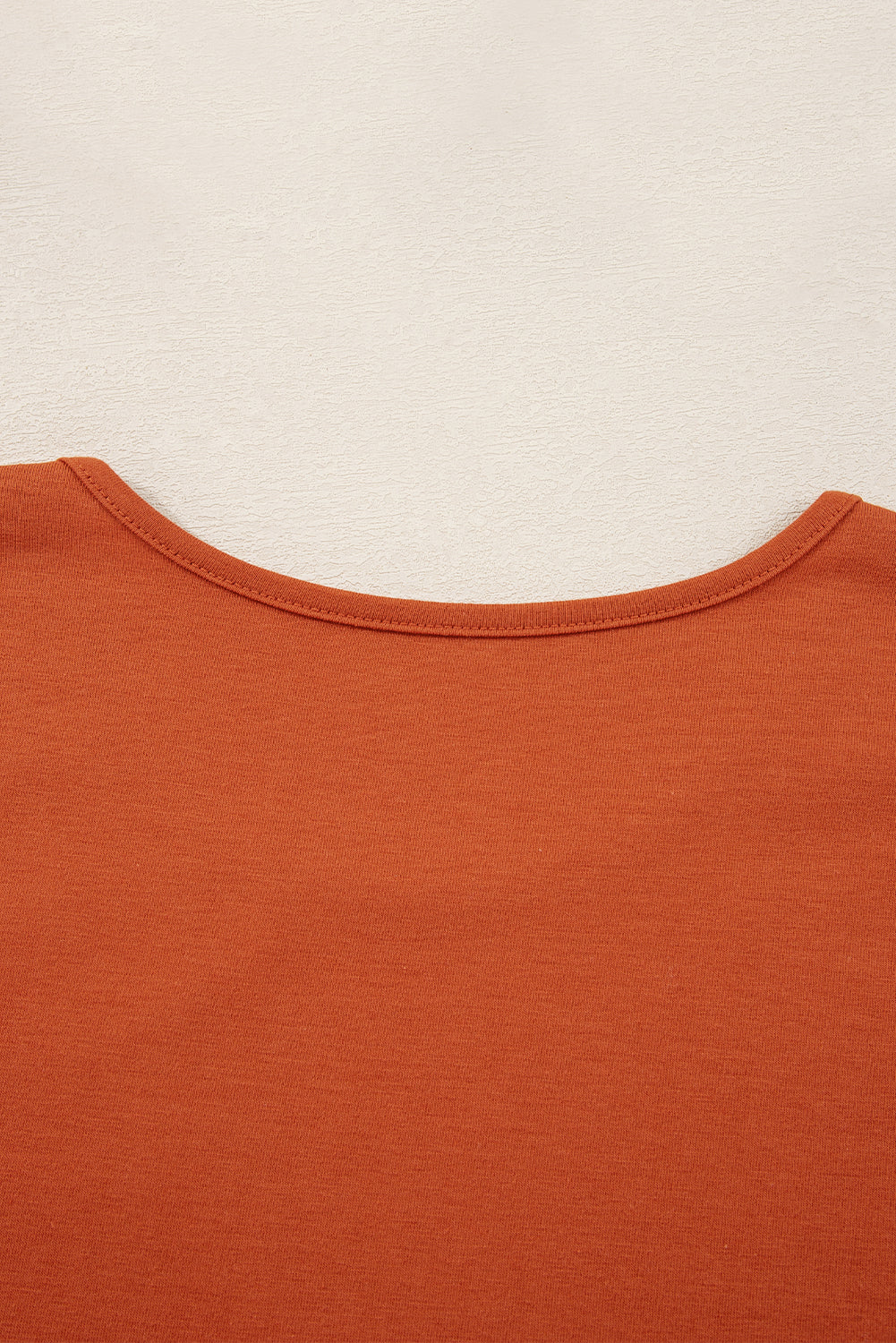 Asymmetric Seam Detail Solid Color Long Sleeve Top