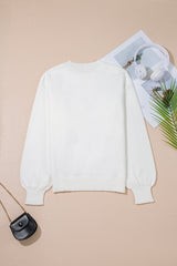 Western Boots Horseshoe Star Knit Crew Neck Sweater