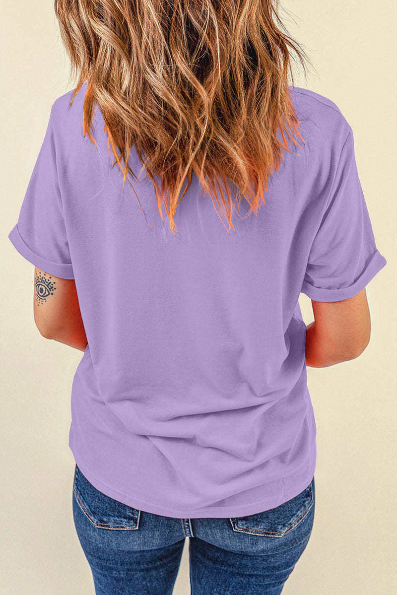 Sequin mardi gras Graphic T Shirt