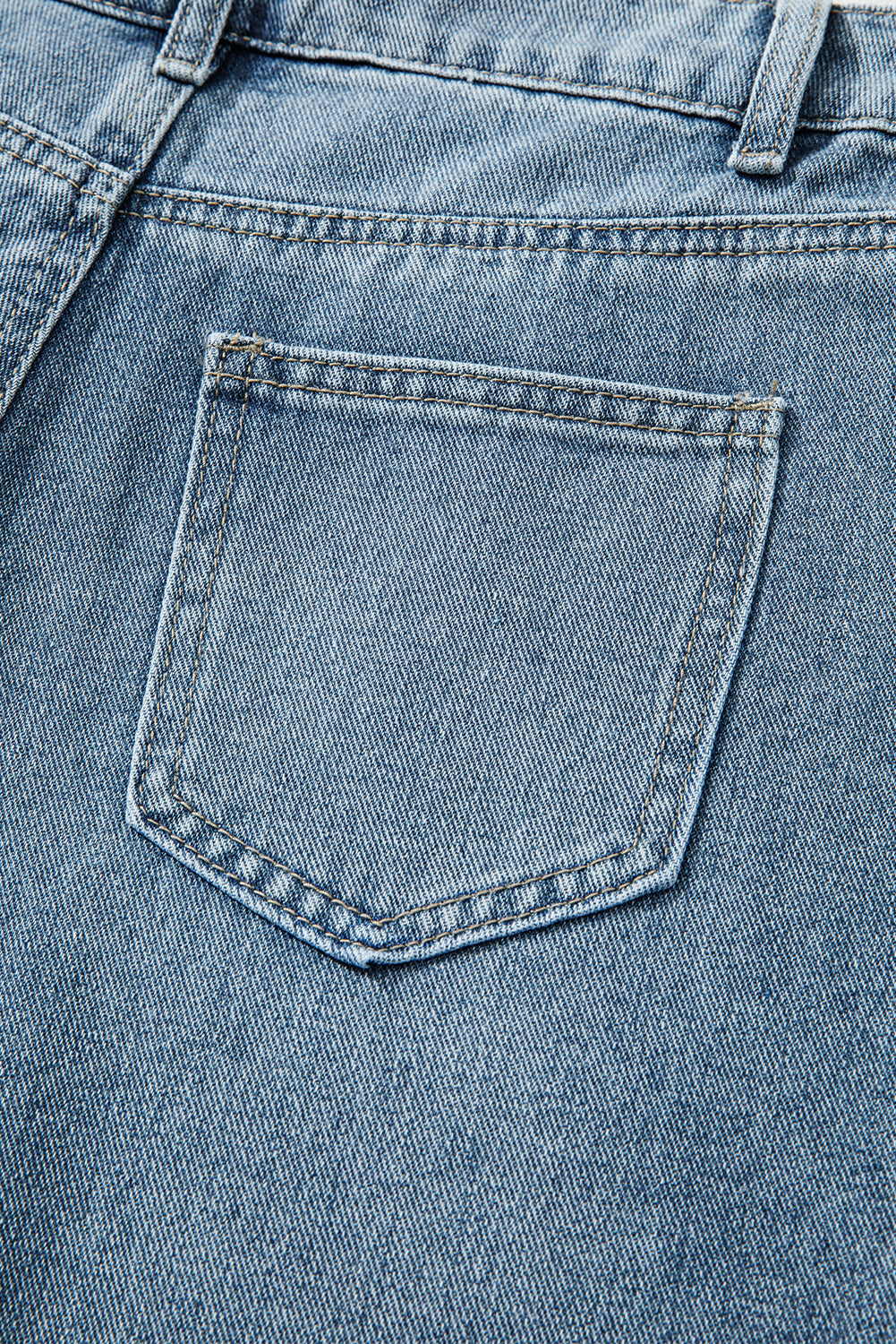 Embroidered Cropped Wide Leg High Waist Jeans