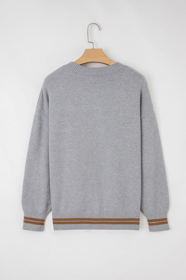 See You Cowboy Embroidered Western Graphic Sweater