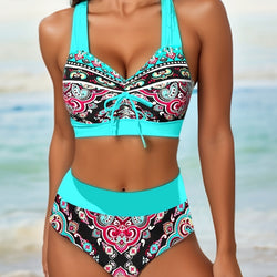 Plus Size Split Swimsuit Female Bikini Cross-border Plump Girls Bikini Swimsuit